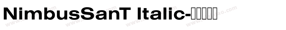NimbusSanT Italic字体转换